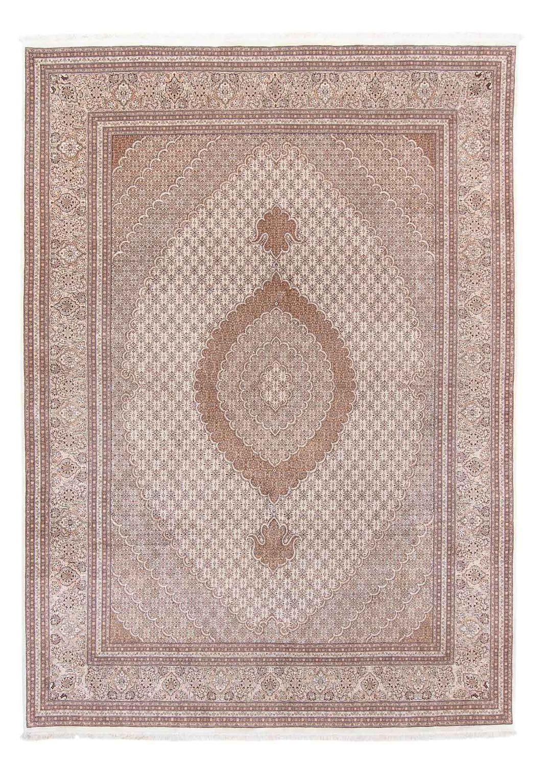 Persisk tæppe - Tabriz - 355 x 248 cm - lys brun