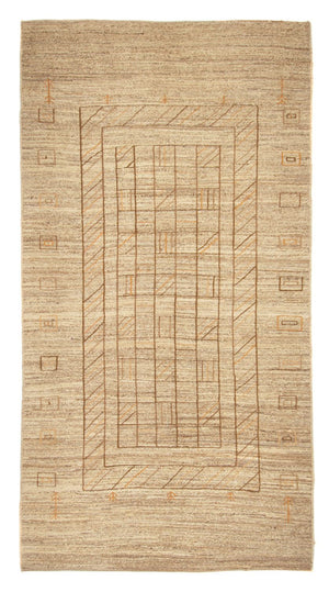 Gabbeh-tæppe - Persisk - 290 x 157 cm - lys beige
