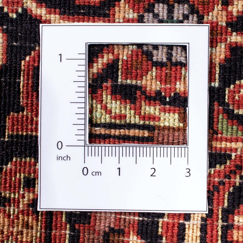 Persisk tæppe - Bijar - 232 x 170 cm - mørkerød