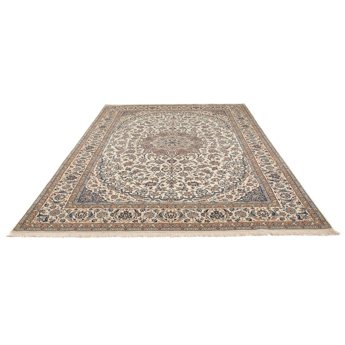 Persisk tæppe - Nain - Premium - 320 x 215 cm - beige