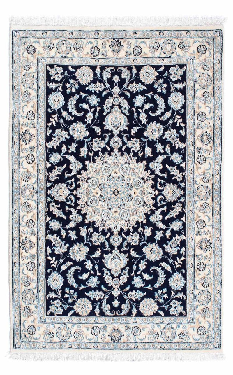Persisk tæppe - Nain - Royal - 150 x 98 cm - mørkeblå