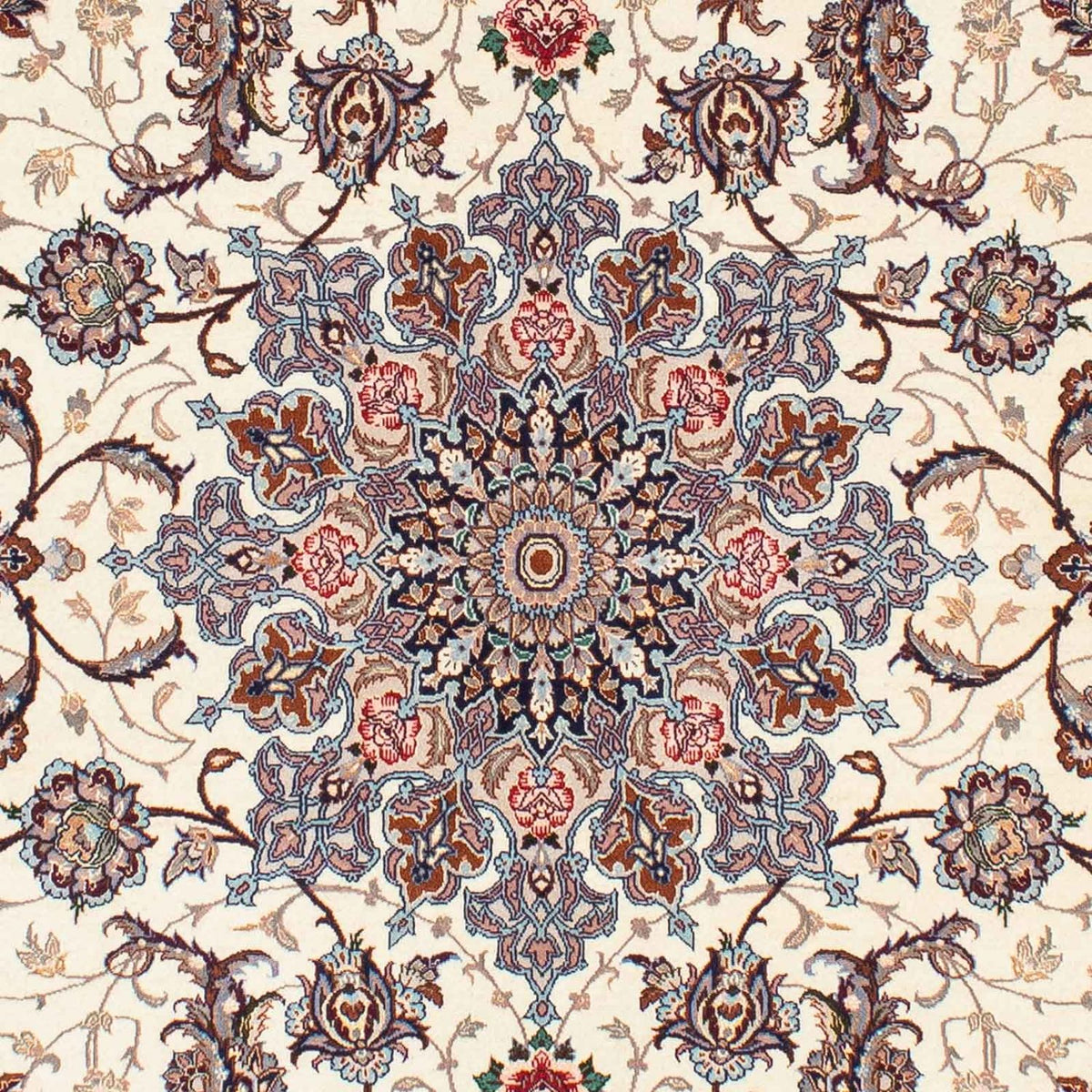 Persisk tæppe - Isfahan - Premium - 242 x 155 cm - beige
