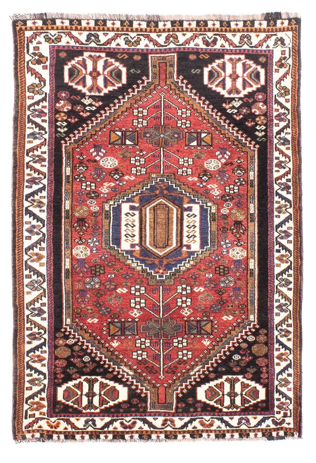 Persisk tæppe - Nomadisk - 154 x 104 cm - rød