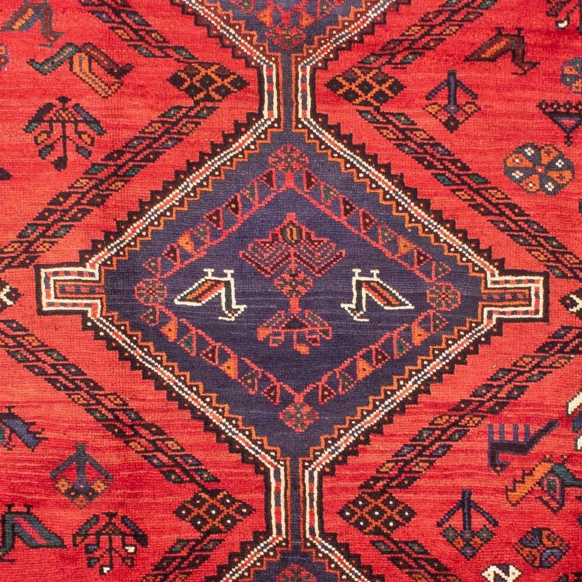Persisk tæppe - Nomadisk - 287 x 200 cm - rød