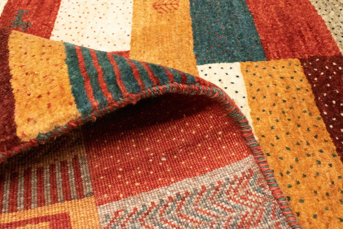 Persisk tæppe - Nomadisk - 194 x 150 cm - flerfarvet