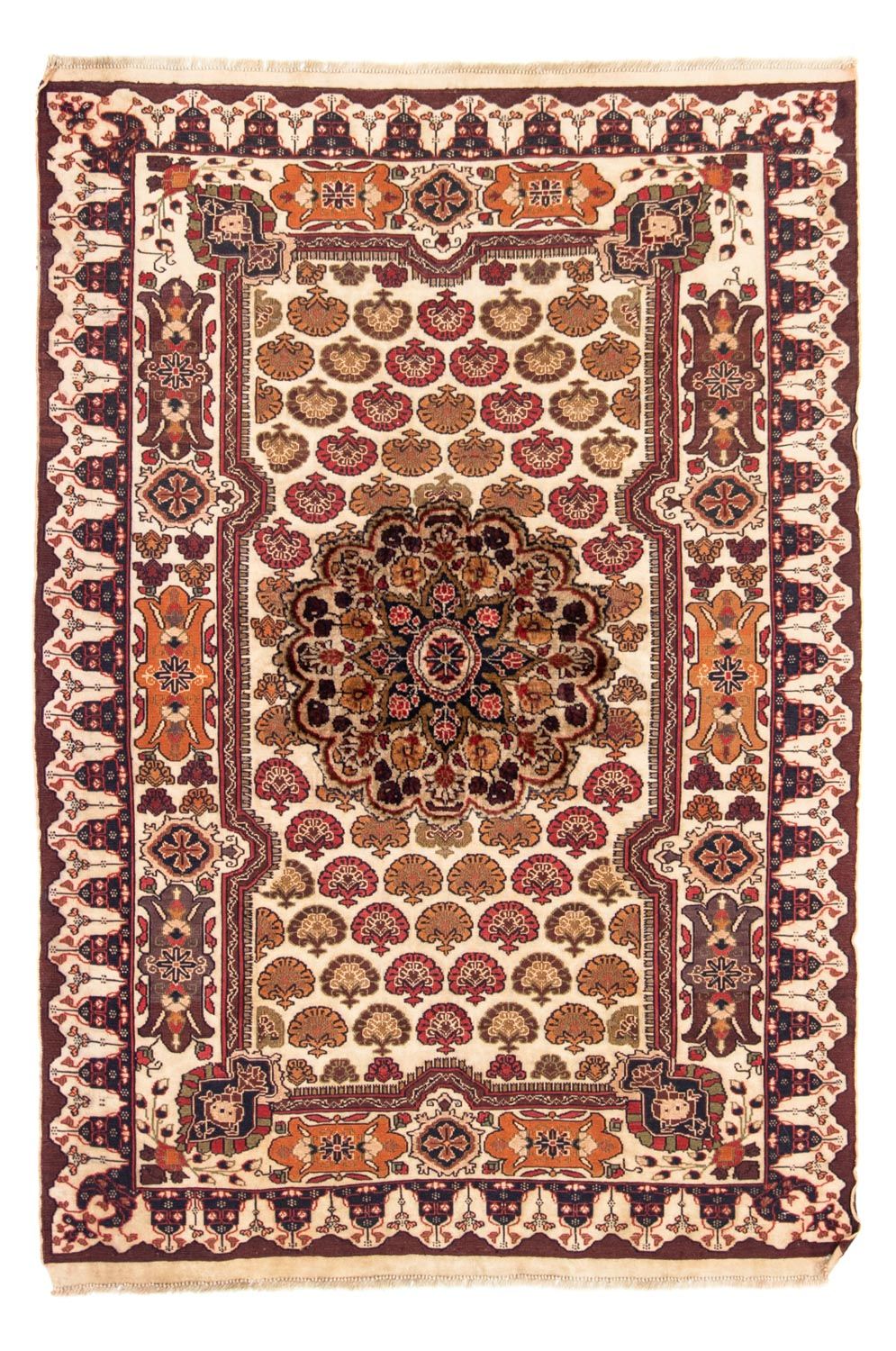 Kelim-tæppe - orientalsk - 178 x 132 cm - flerfarvet