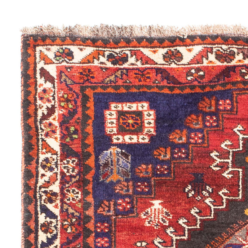 Persisk tæppe - Nomadisk - 167 x 116 cm - mørkerød