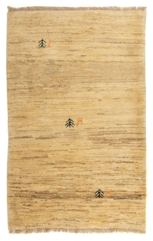 Gabbeh-tæppe - Persisk - 128 x 80 cm - lys brun