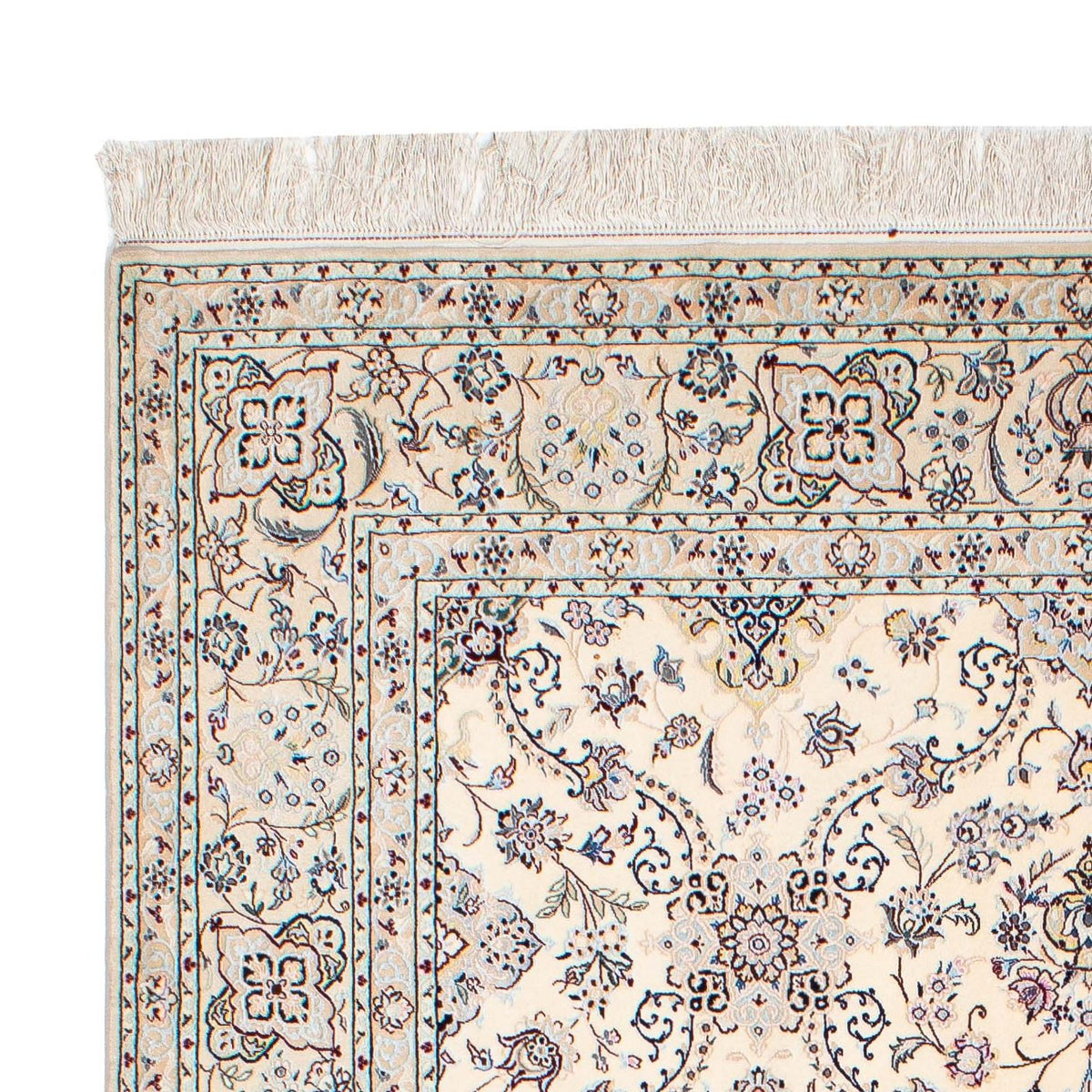 Persisk tæppe - Nain - Premium - 218 x 154 cm - beige