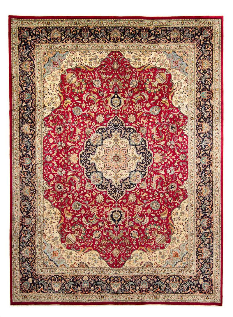 Persisk tæppe - Tabriz - 395 x 305 cm - rød