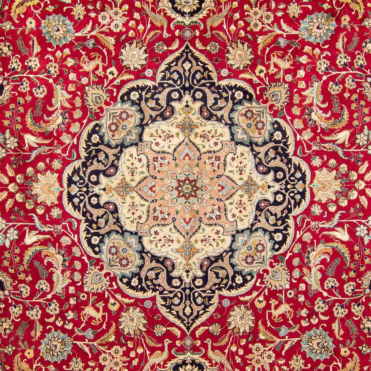 Persisk tæppe - Tabriz - 395 x 305 cm - rød