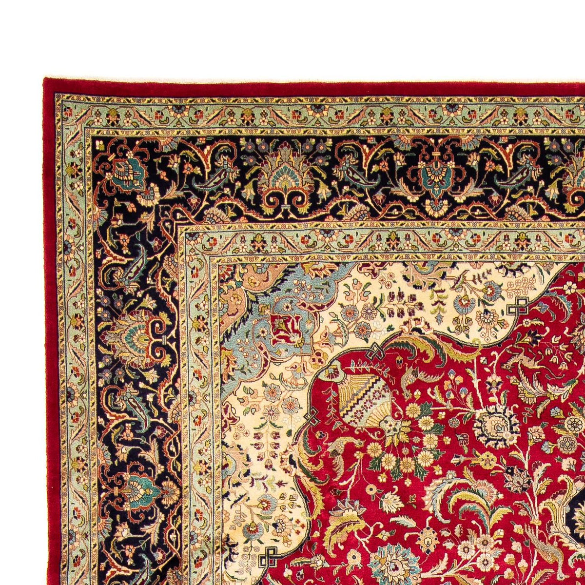 Persisk tæppe - Tabriz - 395 x 305 cm - rød