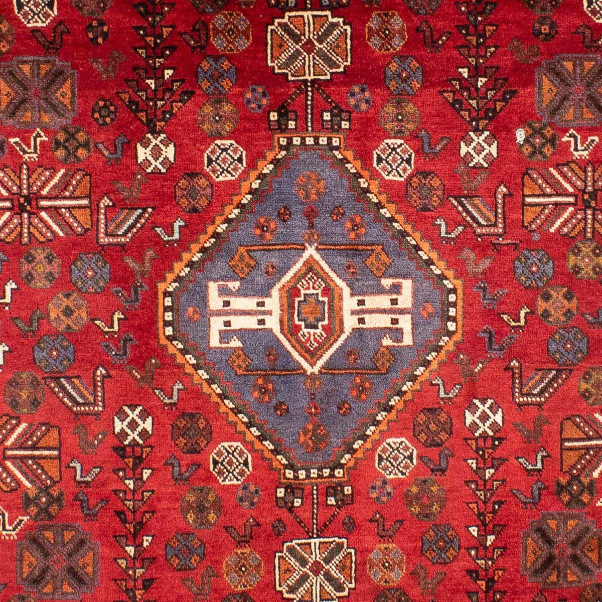 Persisk tæppe - Nomadisk - 312 x 216 cm - mørkerød