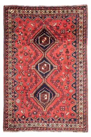 Persisk tæppe - Nomadisk - 300 x 217 cm - rød