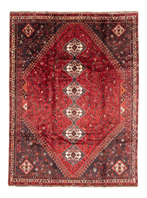 Persisk tæppe - Nomadisk - 320 x 235 cm - mørkerød