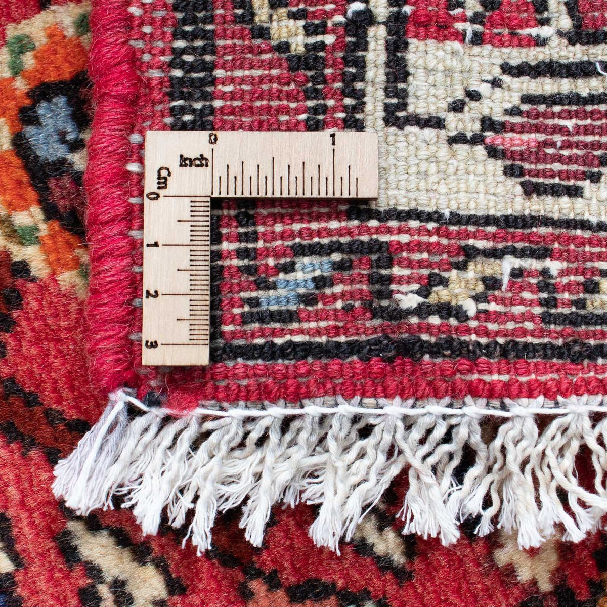 Løber Persisk tæppe - Nomadisk - 202 x 75 cm - mørkerød