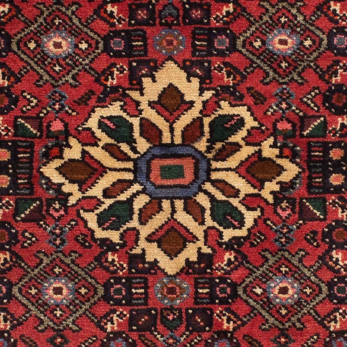 Løber Persisk tæppe - Nomadisk - 198 x 70 cm - mørkerød