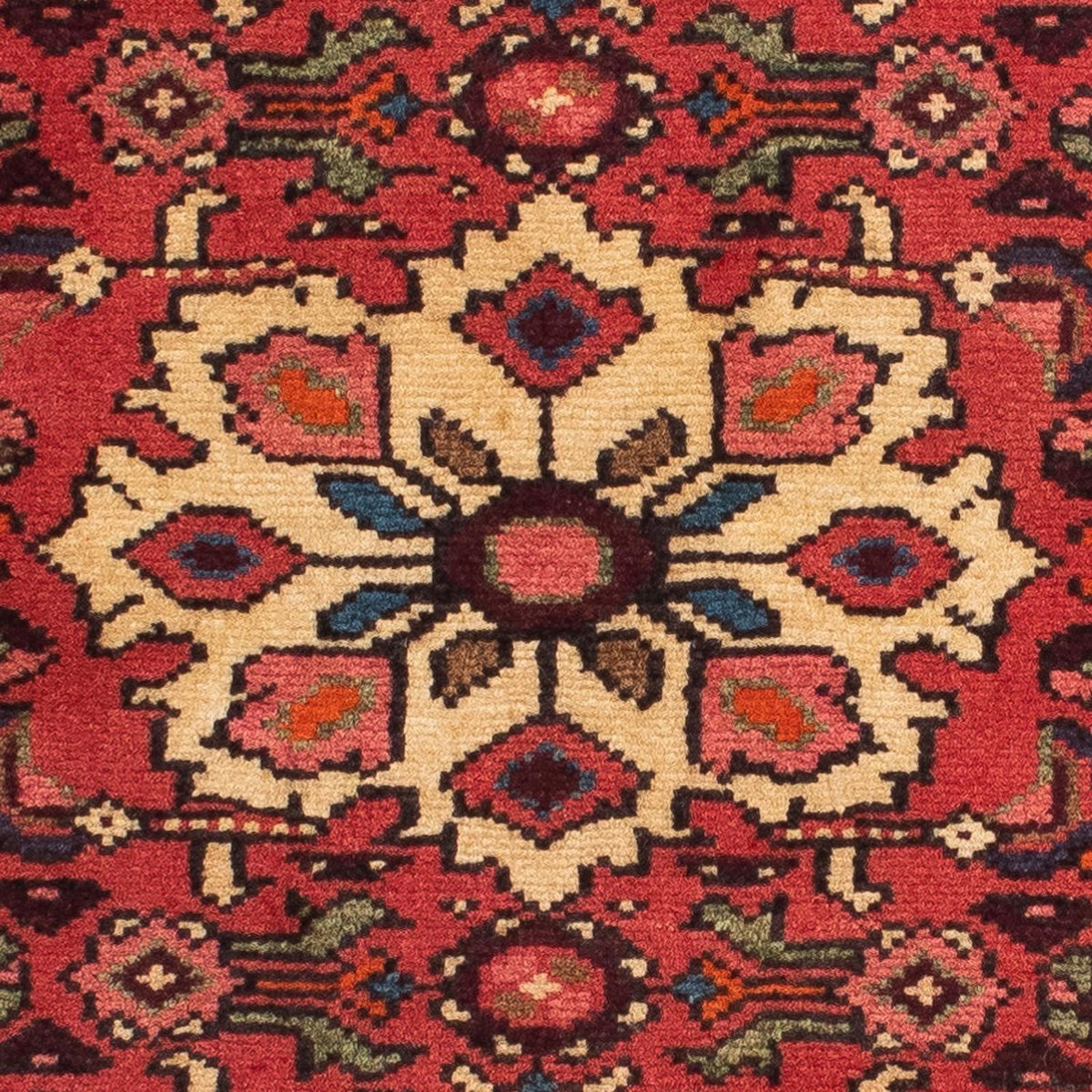 Løber Persisk tæppe - Nomadisk - 200 x 78 cm - mørkerød