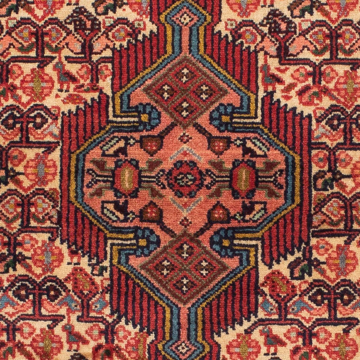 Løber Persisk tæppe - Nomadisk - 200 x 80 cm - mørkerød