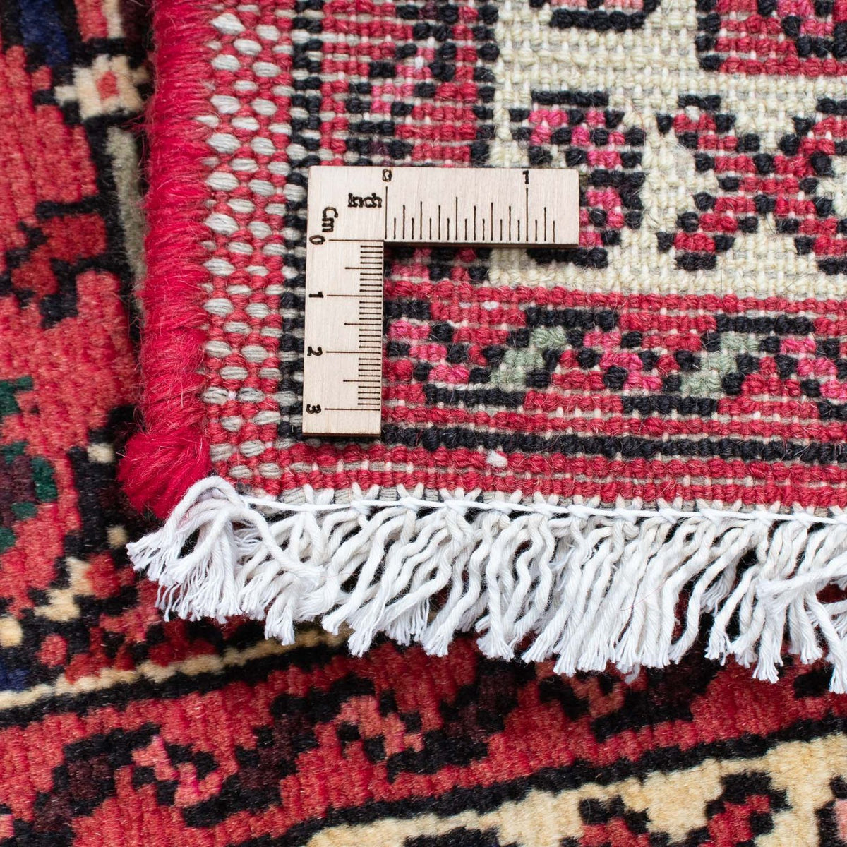 Løber Persisk tæppe - Nomadisk - 203 x 68 cm - mørkerød