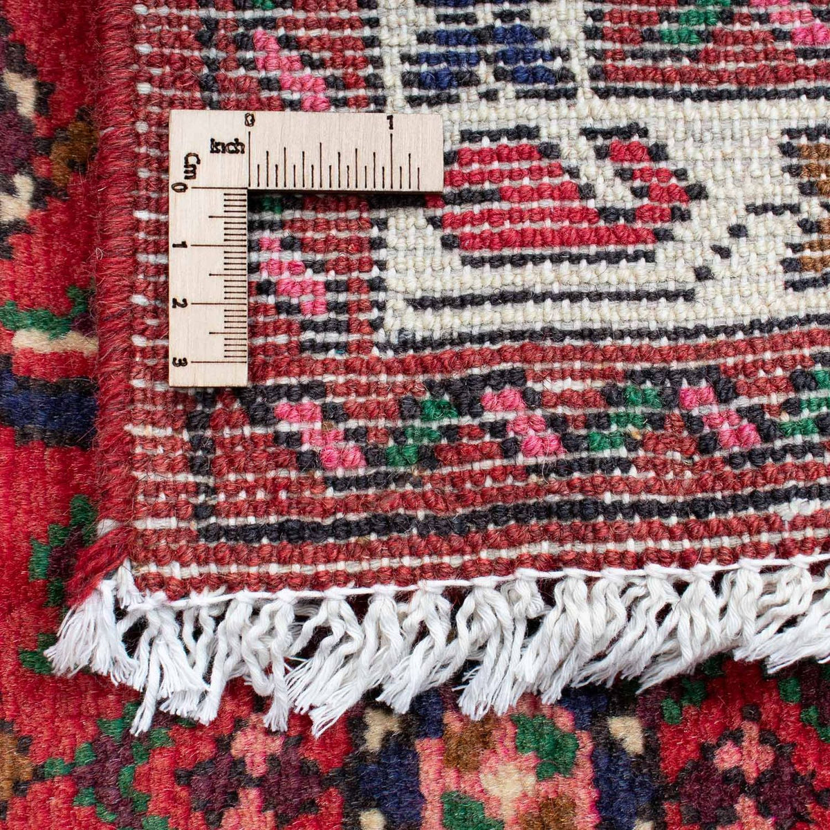 Løber Persisk tæppe - Nomadisk - 200 x 80 cm - mørkerød