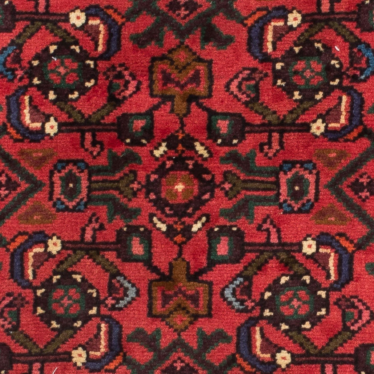Løber Persisk tæppe - Nomadisk - 195 x 74 cm - mørkerød