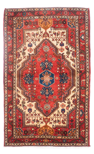 Persisk tæppe - Nomadisk - 178 x 110 cm - mørkerød
