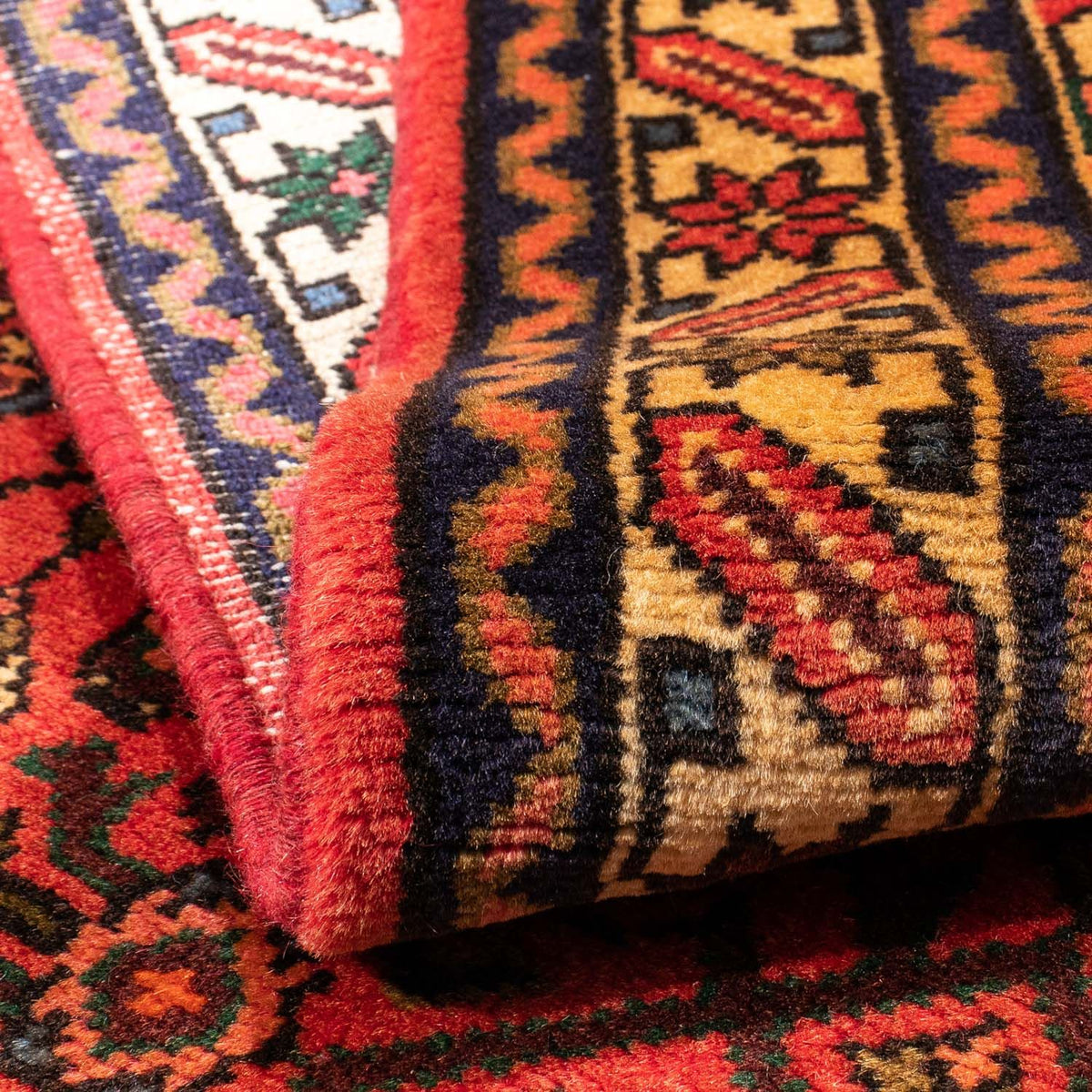 Persisk tæppe - Nomadisk - 156 x 106 cm - mørkerød