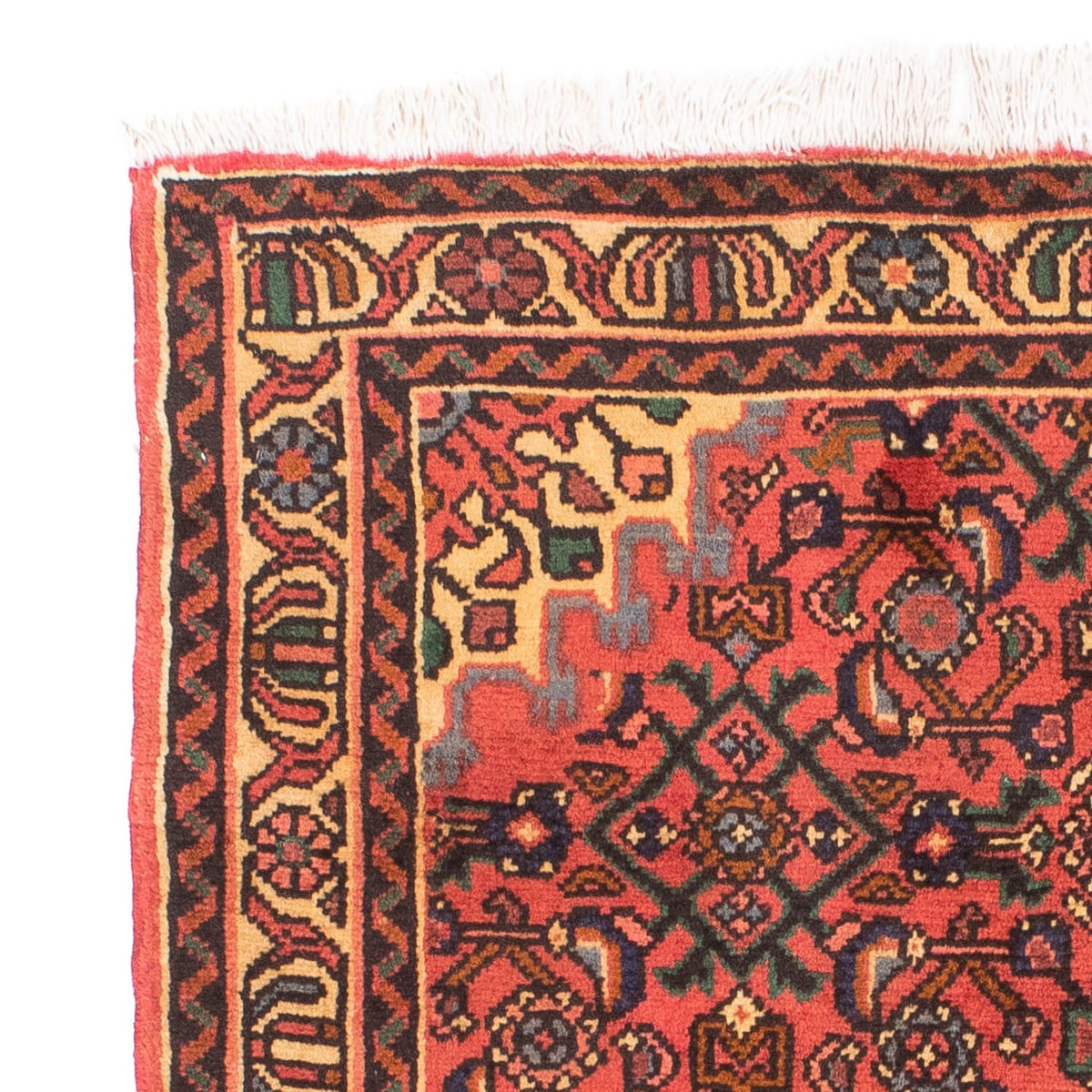 Persisk tæppe - Nomadisk - 160 x 100 cm - mørkerød