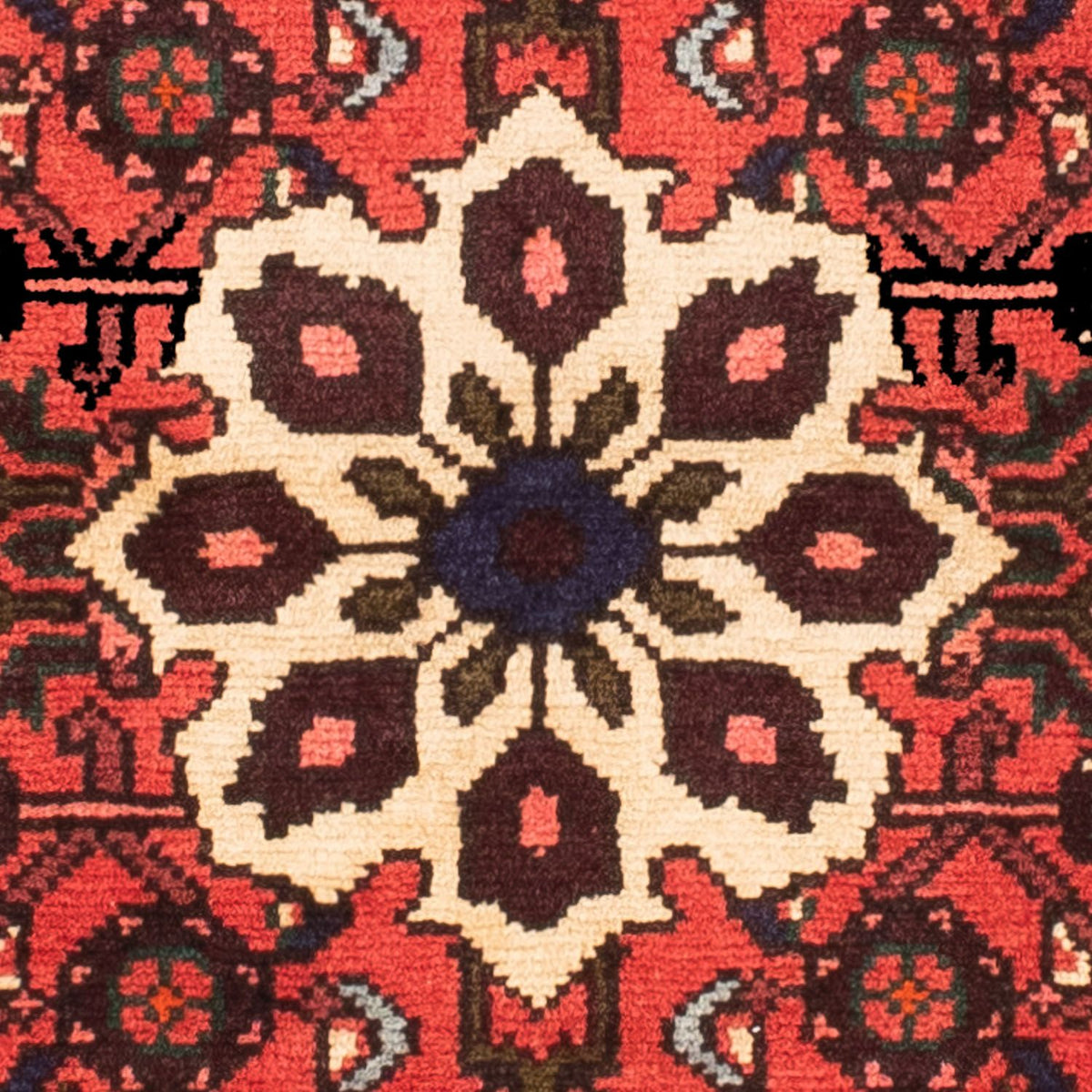 Persisk tæppe - Nomadisk - 145 x 105 cm - rød