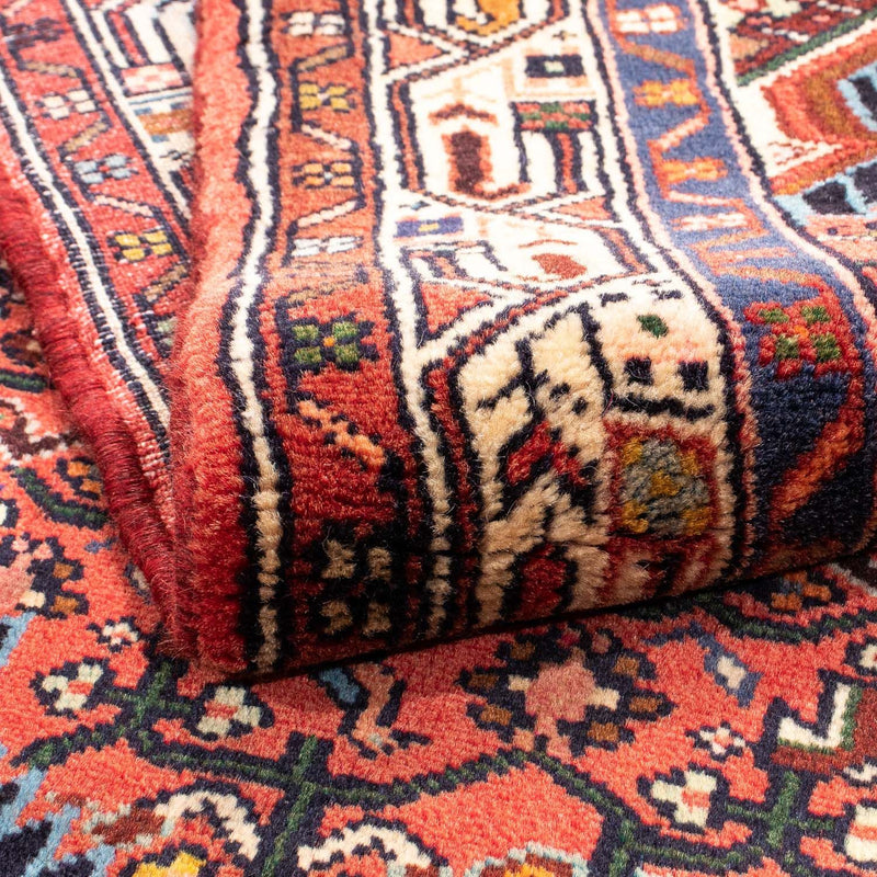 Persisk tæppe - Nomadisk - 160 x 105 cm - mørkerød