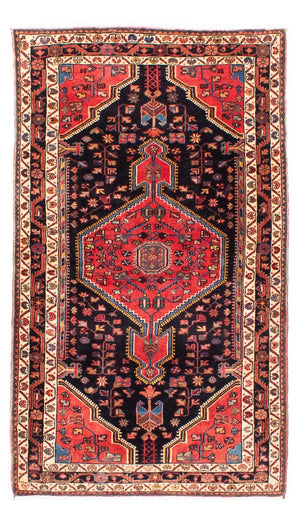Persisk tæppe - Nomadisk - 200 x 115 cm - mørkeblå