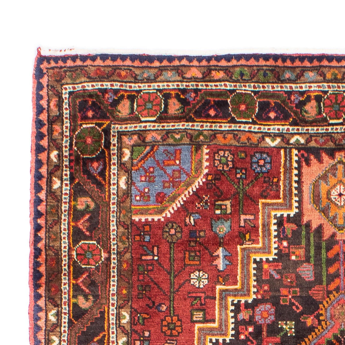 Persisk tæppe - Nomadisk - 227 x 145 cm - mørkeblå