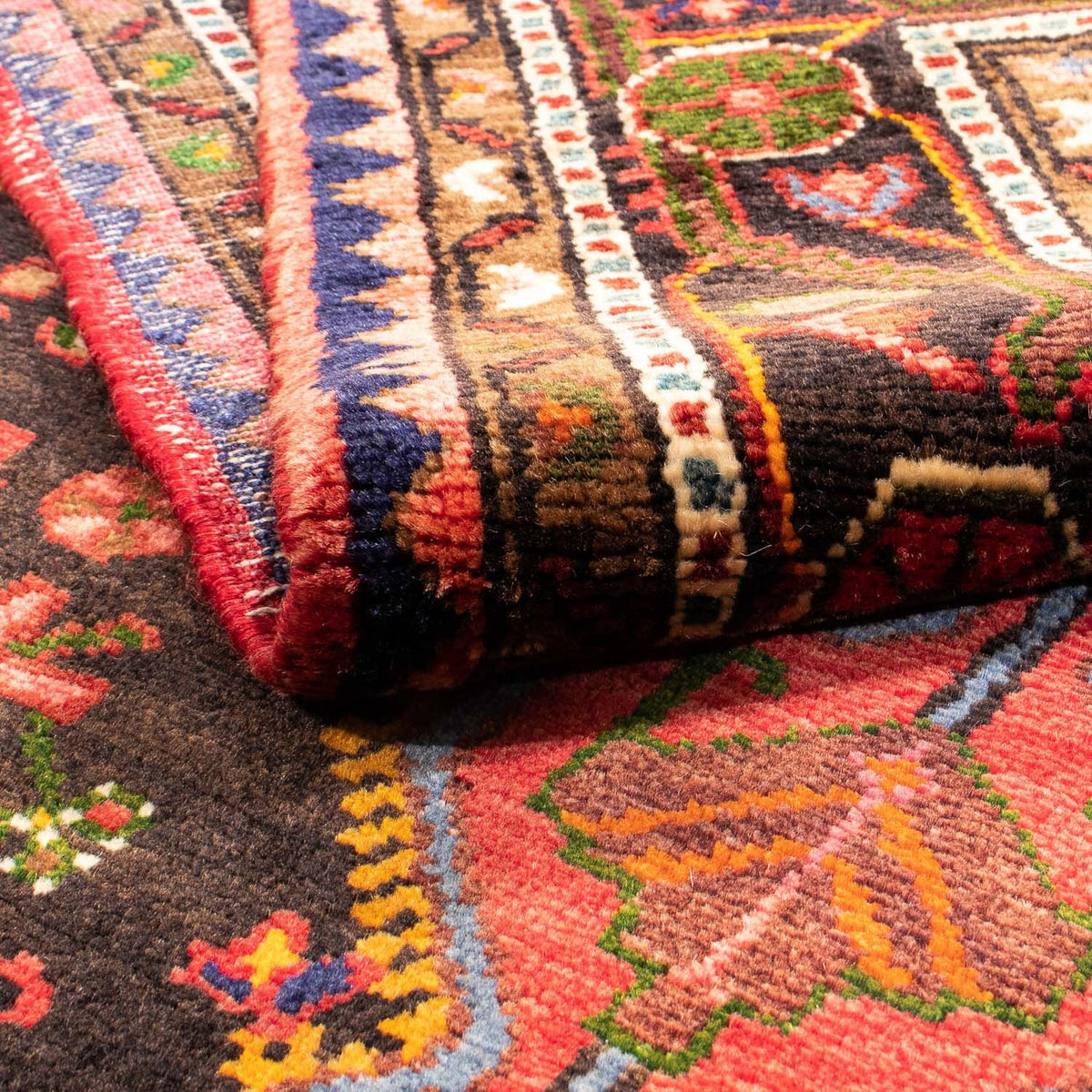 Persisk tæppe - Nomadisk - 227 x 145 cm - mørkeblå