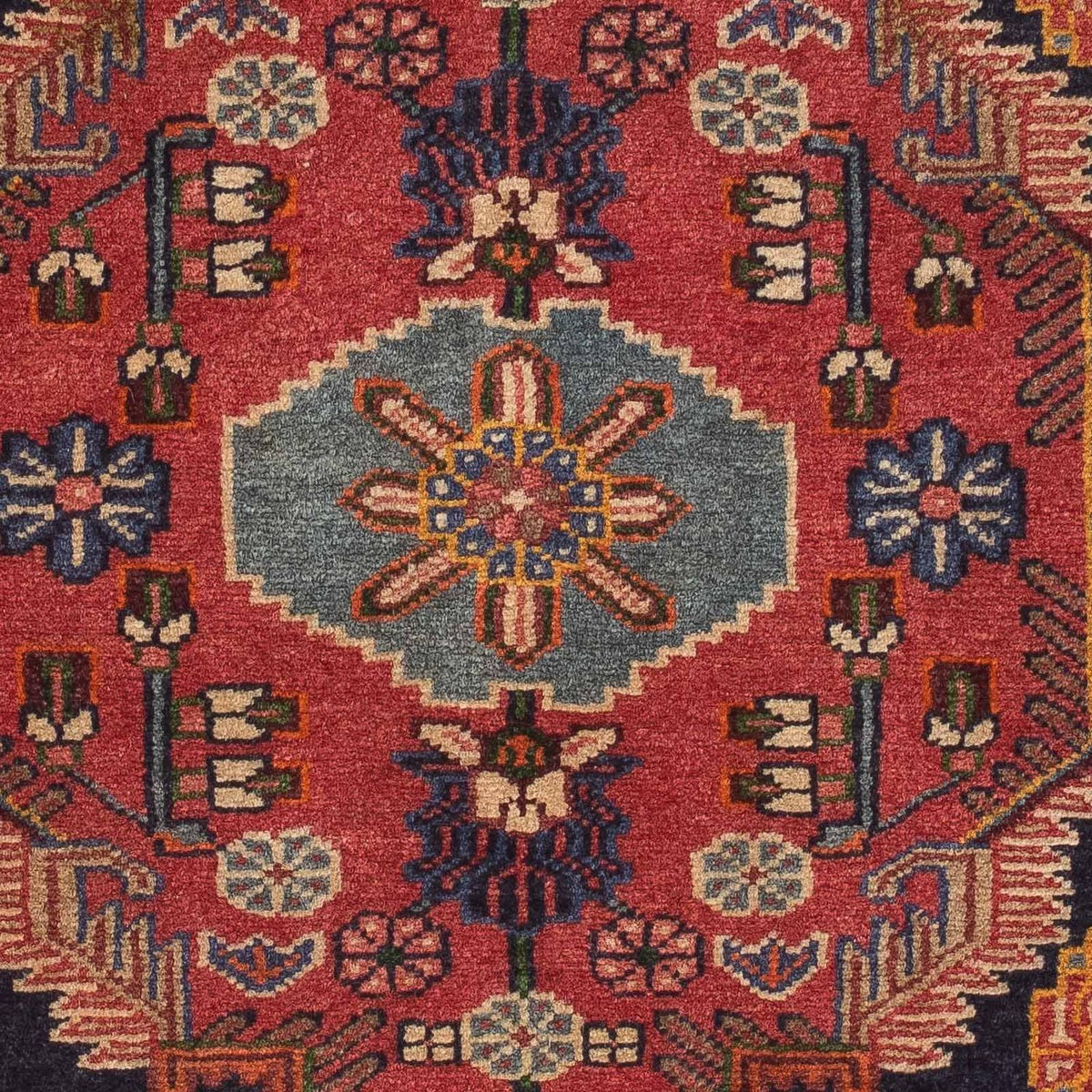 Persisk tæppe - Nomadisk - 136 x 91 cm - rød