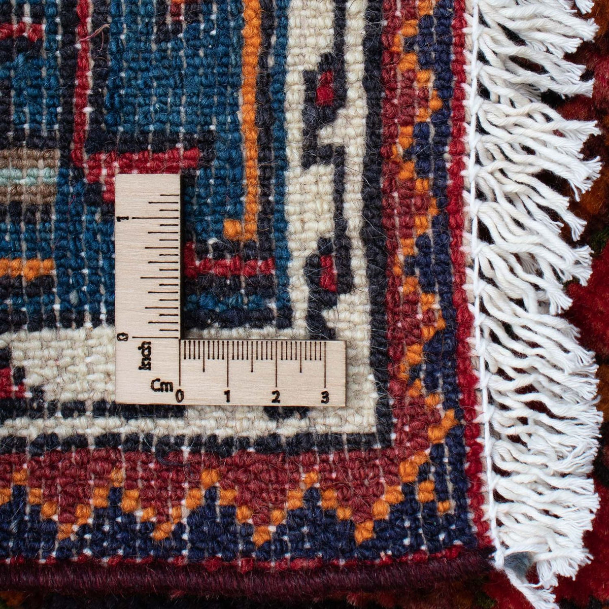 Persisk tæppe - Nomadisk - 125 x 90 cm - mørkerød