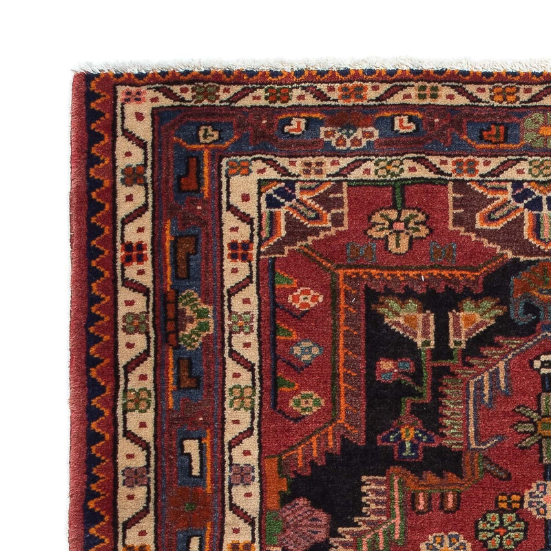 Persisk tæppe - Nomadisk - 127 x 90 cm - mørkerød