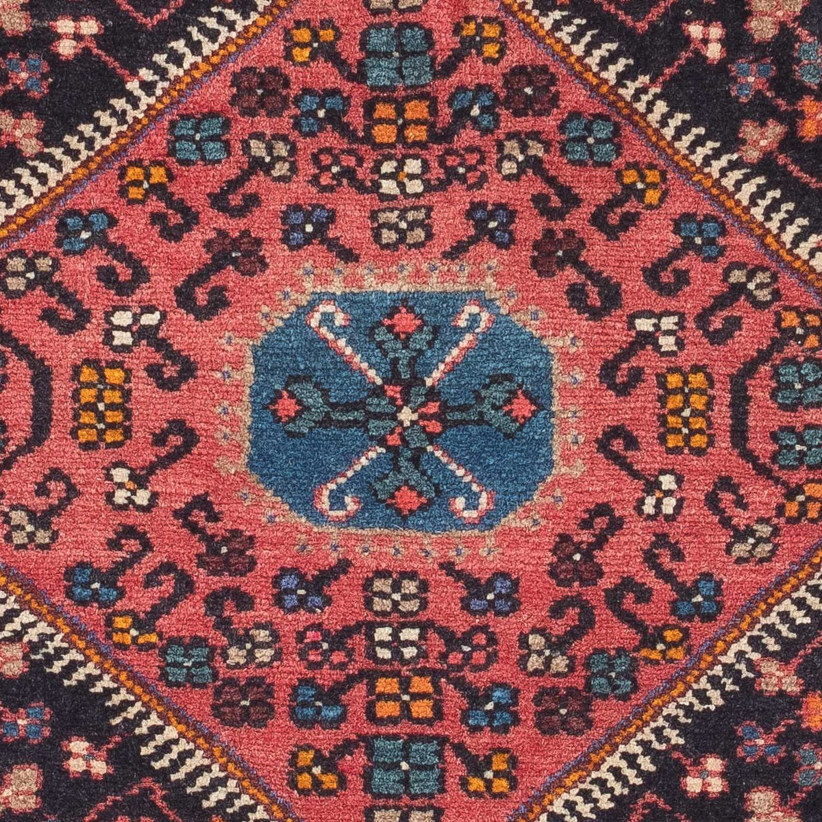 Persisk tæppe - Nomadisk - 118 x 83 cm - mørkeblå