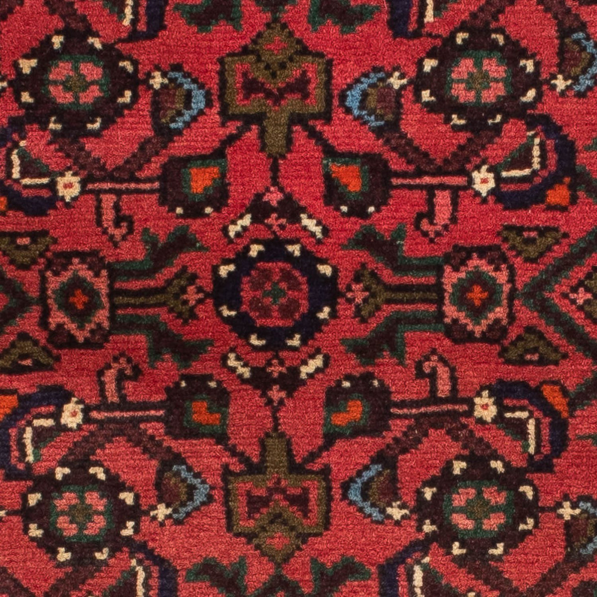 Løber Persisk tæppe - Nomadisk - 195 x 74 cm - mørkerød