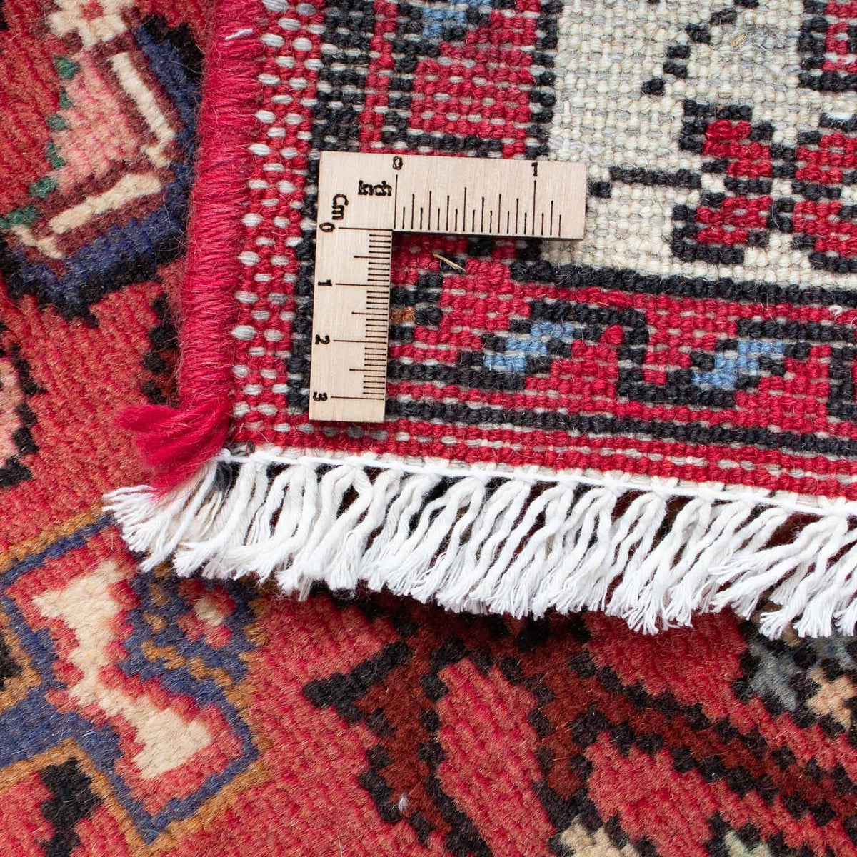 Løber Persisk tæppe - Nomadisk - 205 x 75 cm - mørkerød