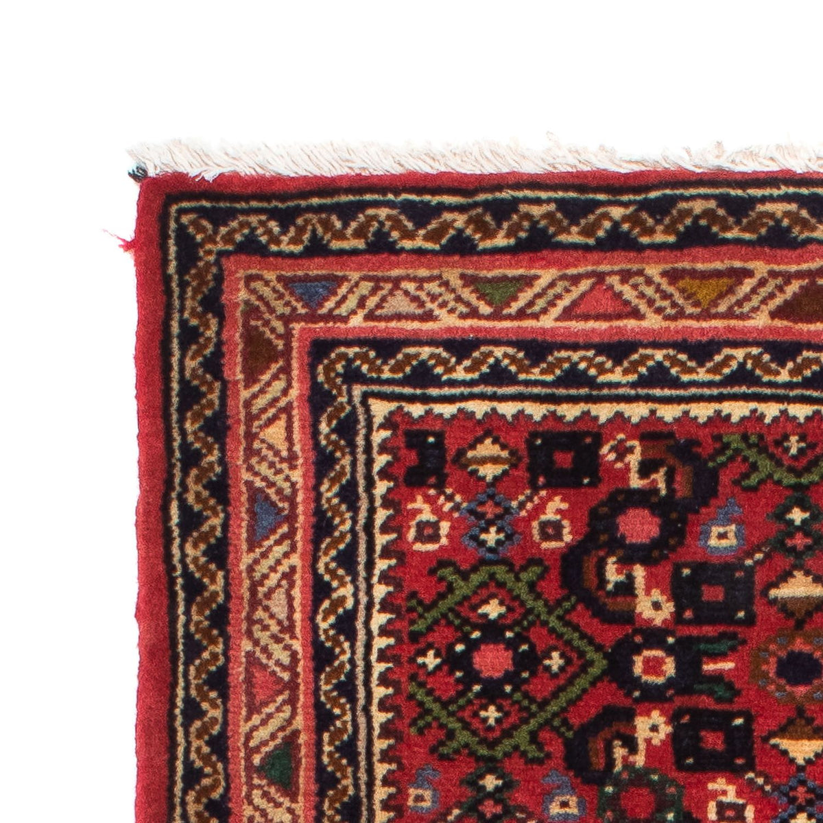 Løber Persisk tæppe - Nomadisk - 193 x 65 cm - mørkerød