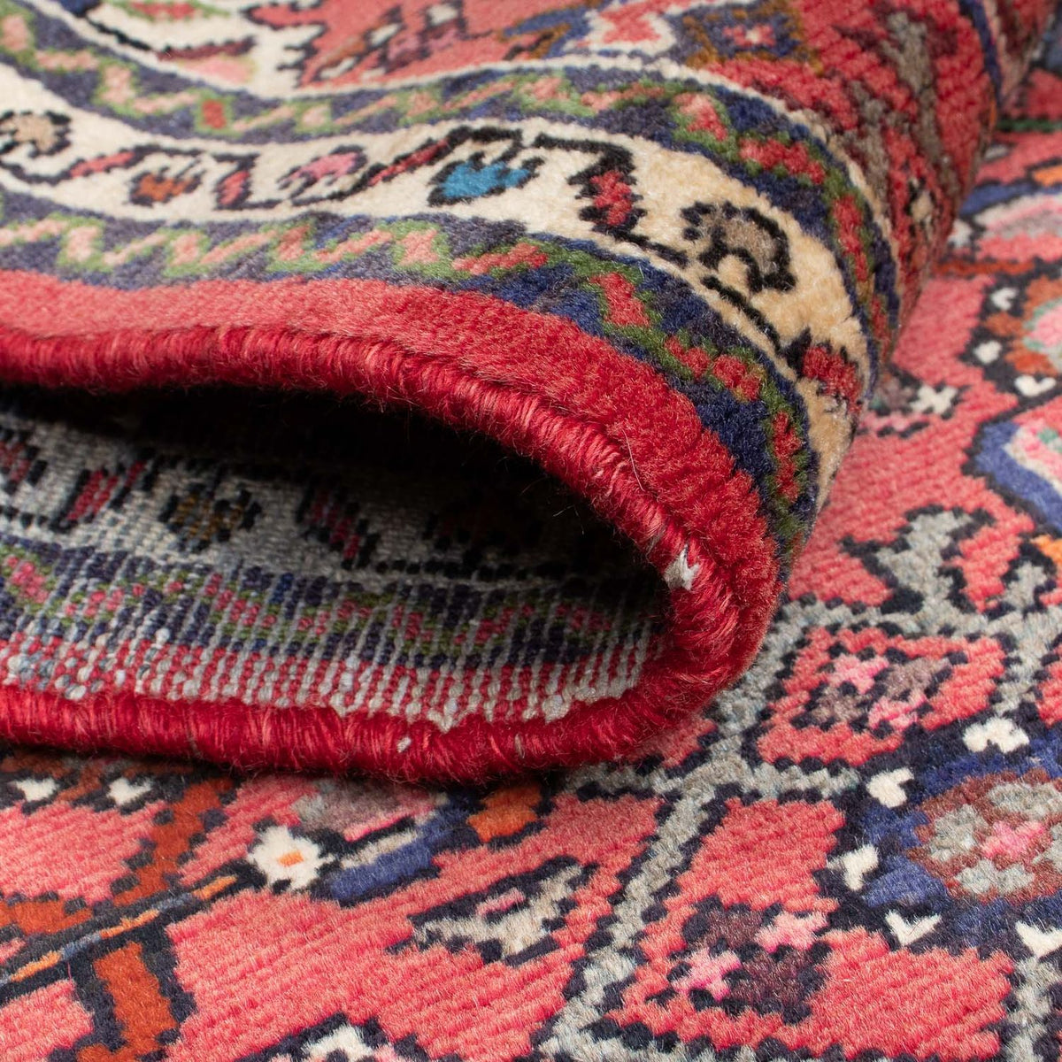 Løber Persisk tæppe - Nomadisk - 200 x 70 cm - mørkerød