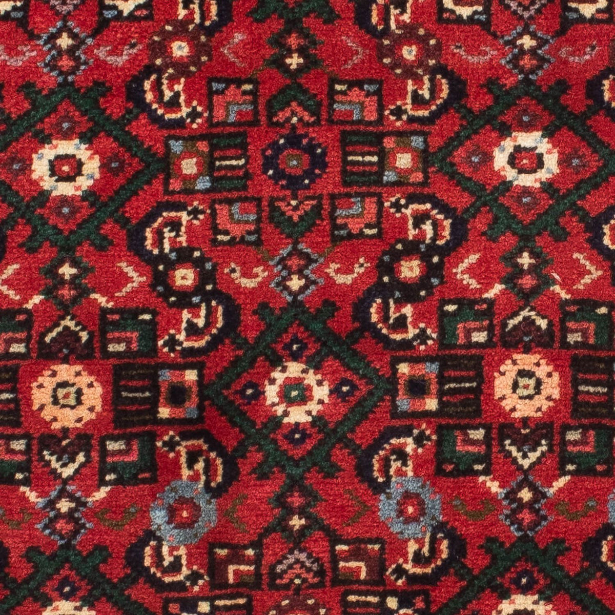 Løber Persisk tæppe - Nomadisk - 210 x 76 cm - mørkerød