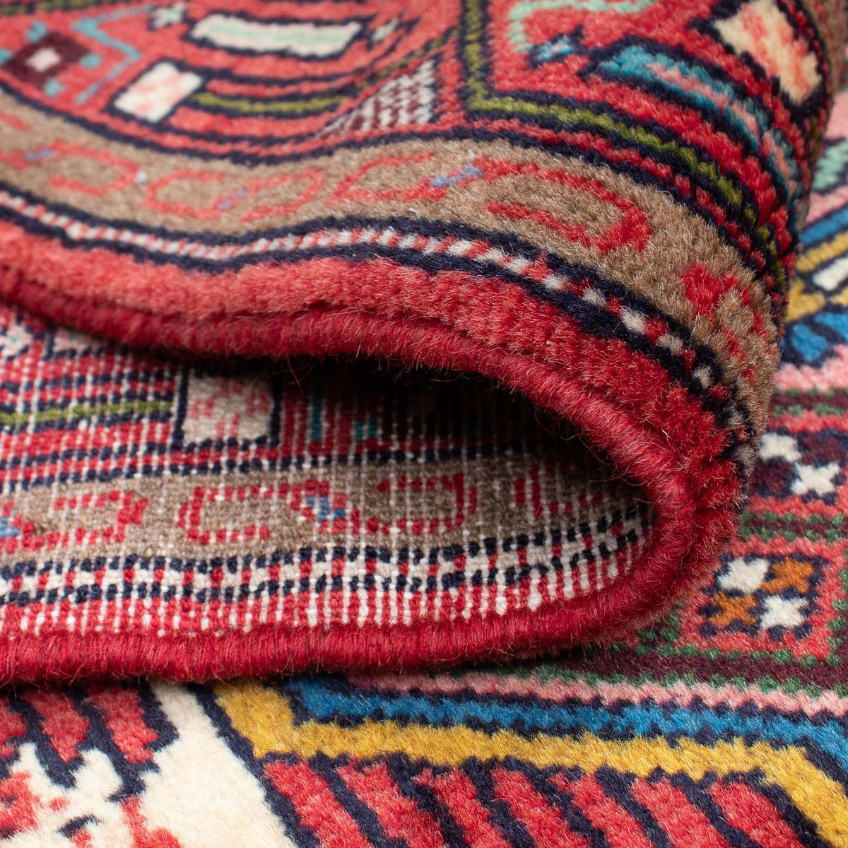 Løber Persisk tæppe - Nomadisk - 195 x 82 cm - lysrød