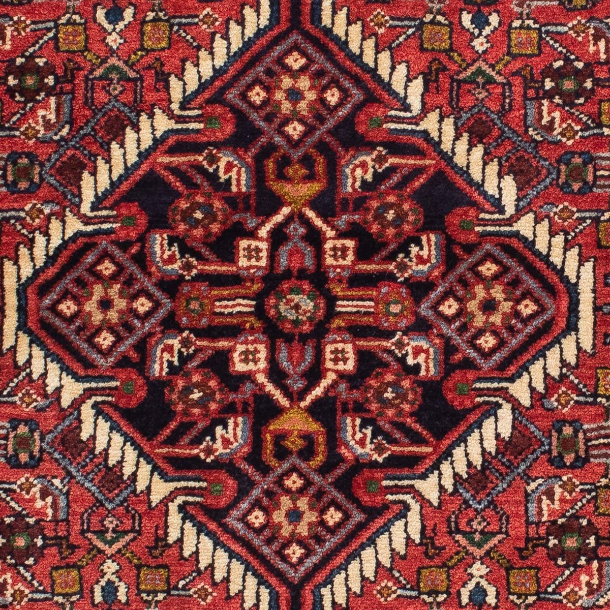 Løber Persisk tæppe - Nomadisk - 200 x 78 cm - mørkerød