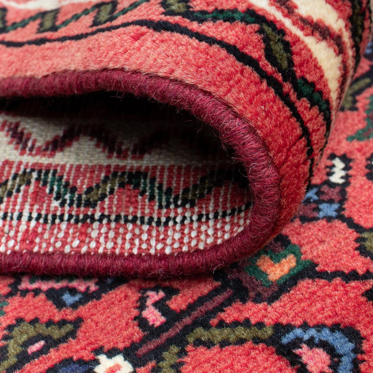 Løber Persisk tæppe - Nomadisk - 193 x 70 cm - mørkerød