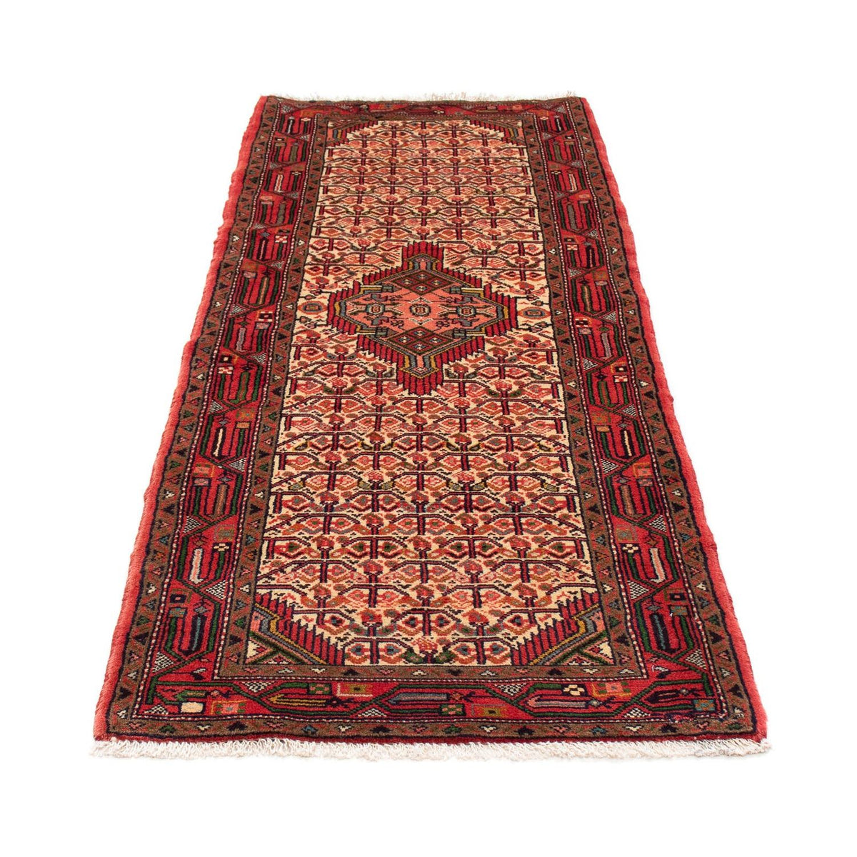 Løber Persisk tæppe - Nomadisk - 195 x 76 cm - mørkerød