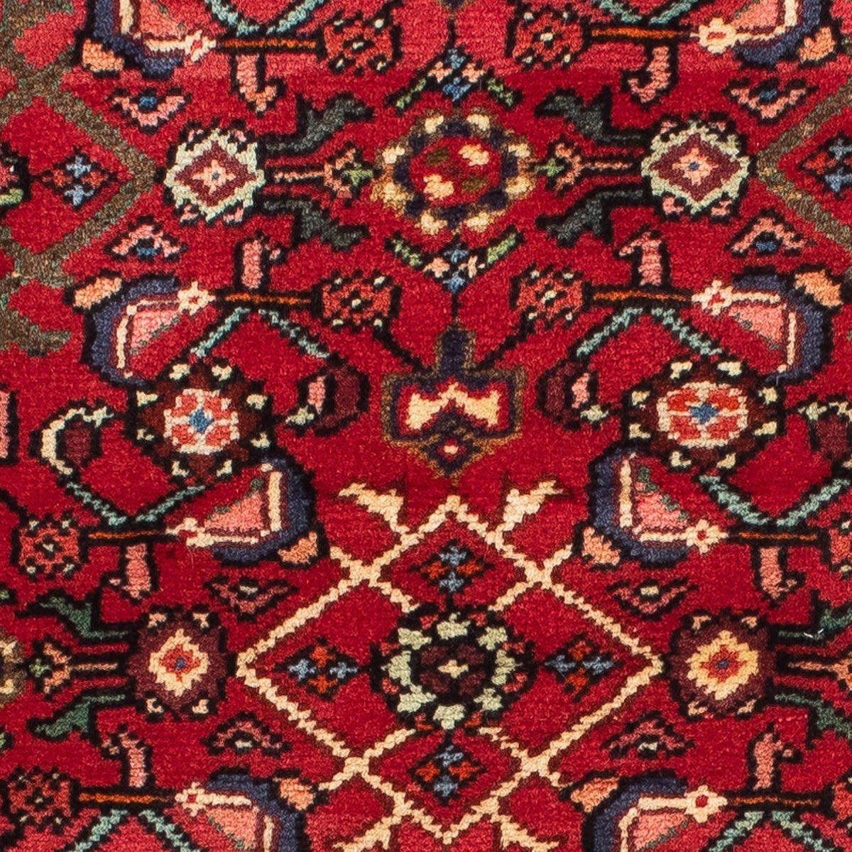 Løber Persisk tæppe - Nomadisk - 200 x 78 cm - mørkerød
