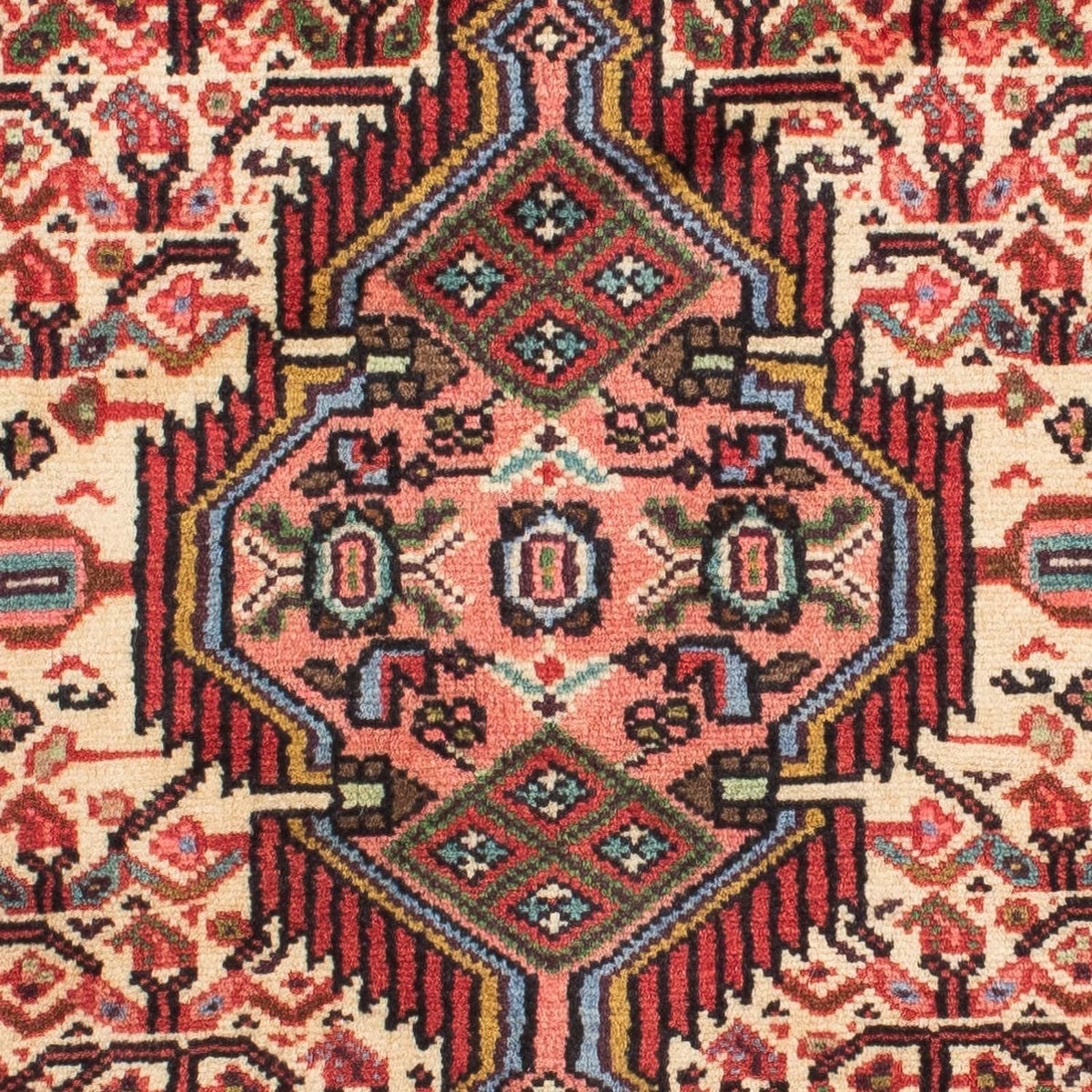 Løber Persisk tæppe - Nomadisk - 217 x 85 cm - lysrød