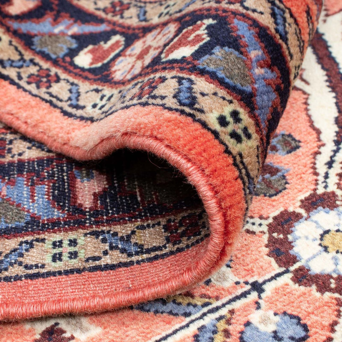 Løber Persisk tæppe - Nomadisk - 220 x 83 cm - lysrød